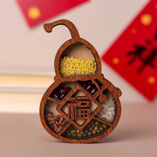 新五谷丰登木质冰箱贴2个装