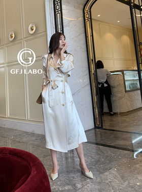 光泽感好质感棒 垂顺有型 大牌款醋酸风衣 GFJLABO定制