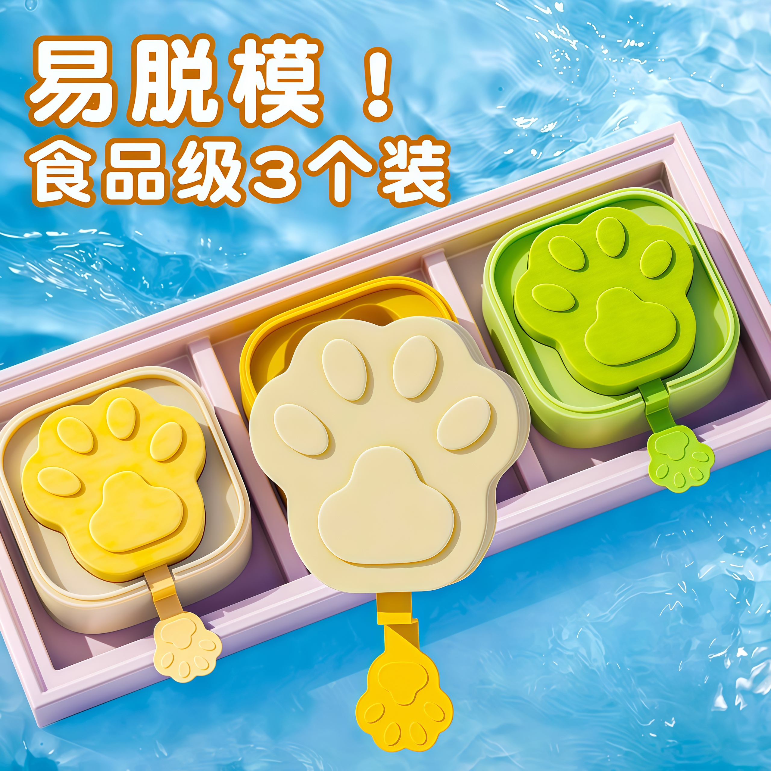 雪糕模具冰棒自制食品级硅胶模具