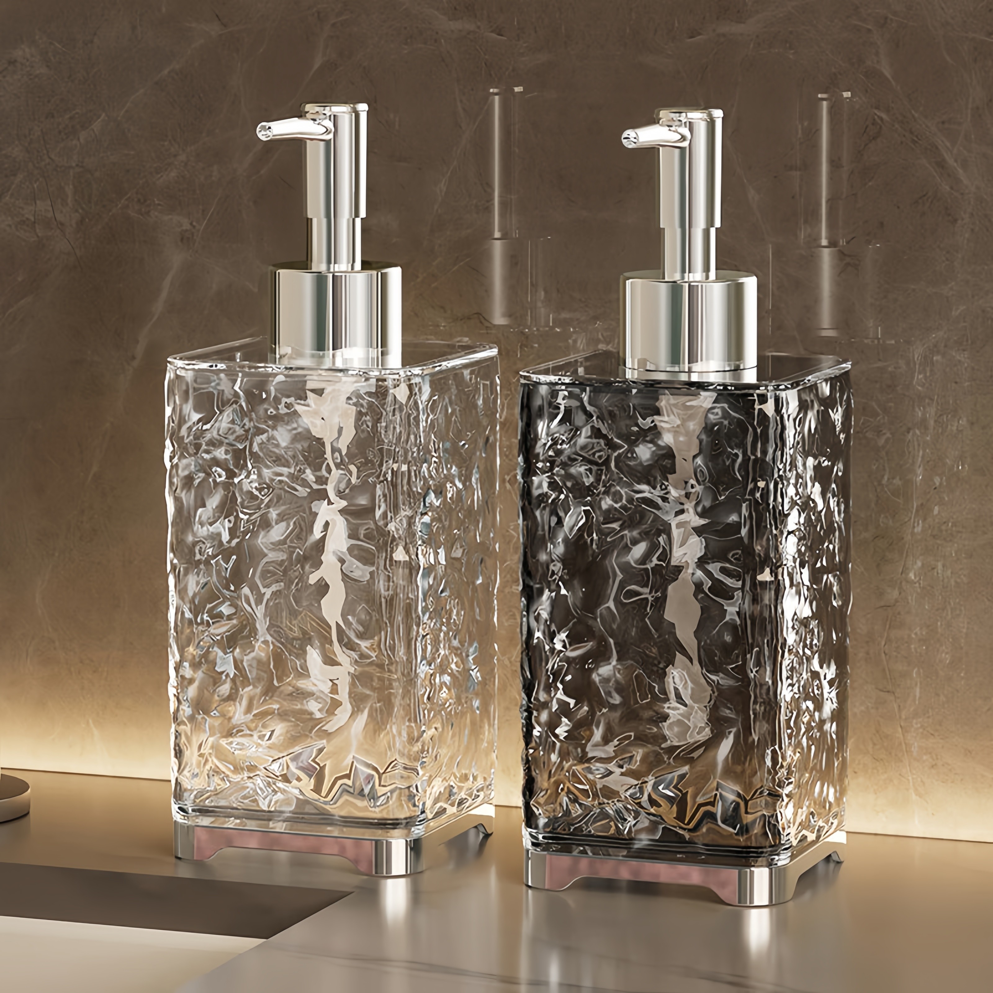 轻奢分装洗手液瓶子高颜值酒店浴室沐浴露洗发水分装瓶按压瓶空瓶