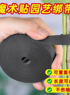 魔术贴绿植扎带捆绑绿色粘扣带不伤植物支撑固定热植绑带植物捆绑
