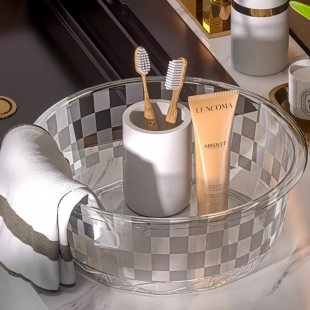 轻奢脸盆家用卫生间宿舍用洗脸冬天泡脚厨房大号亚克力盆加厚耐用