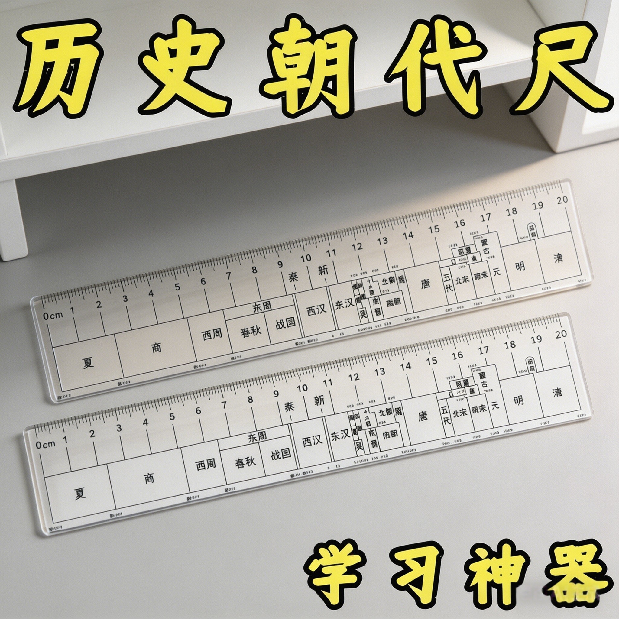 中国历史总朝代尺时间轴直尺初高中学生速记学历史神器时间顺序尺