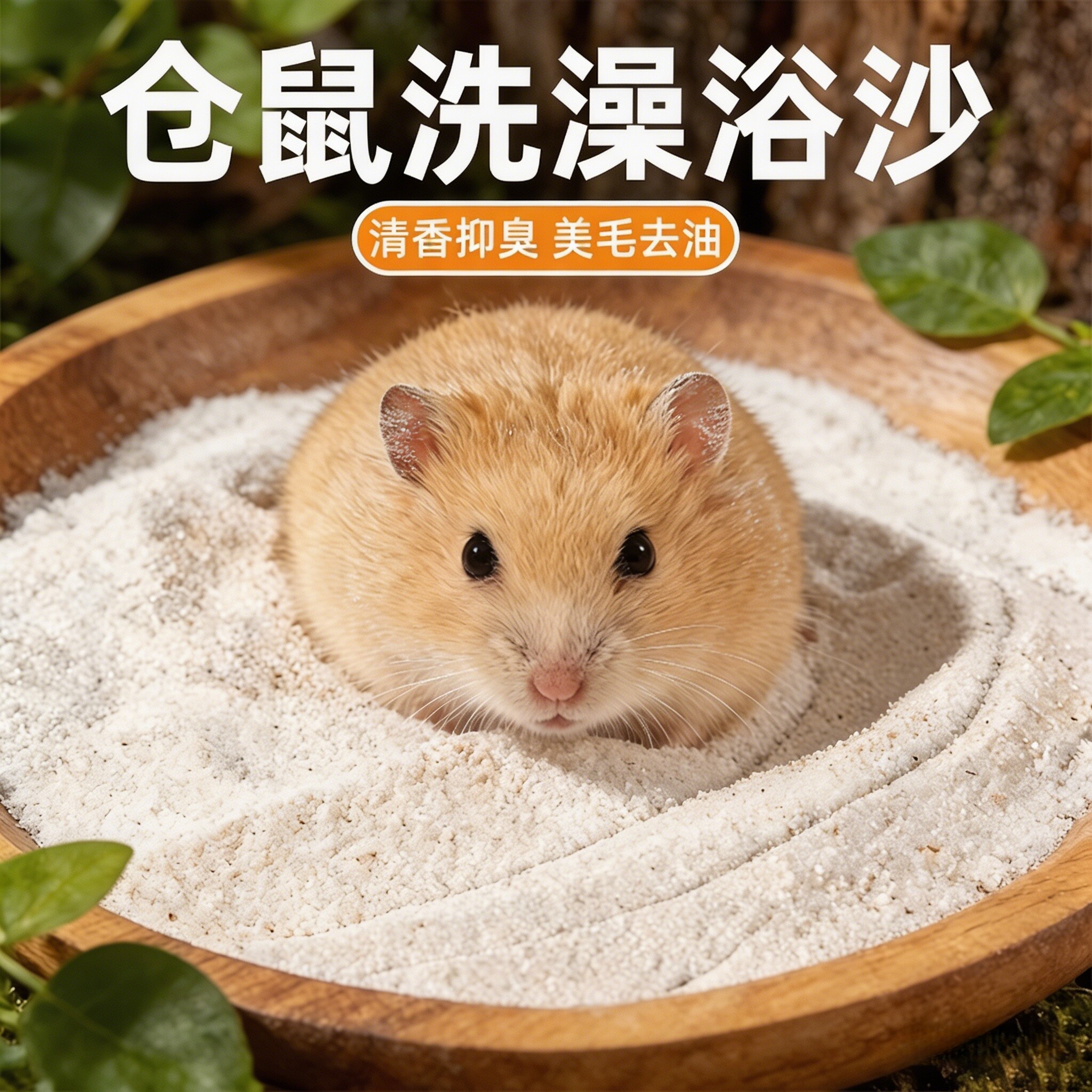 仓鼠浴沙尿沙二合一除臭细沙子龙猫金丝熊宠物生活用品洗澡砂鼠鼠