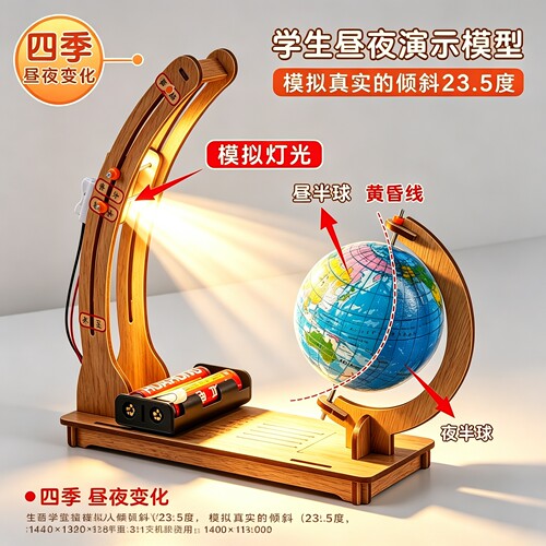 地球昼夜交替儿童手工教具
