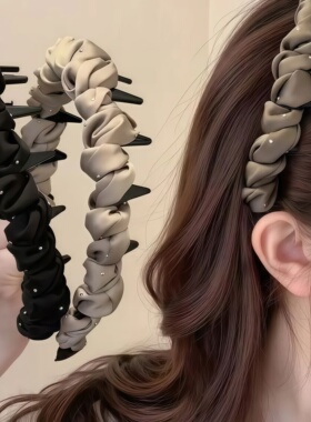 简约高级感满天星发箍女增高颅顶显脸小头箍防滑齿梳百搭洗脸发卡