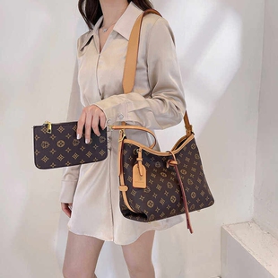 CITEX LV官方旗舰店子母购物袋女包2025新款潮牌复古老花中古单肩
