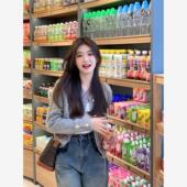 春秋2024新款 灰色小香风软糯针织毛衣开衫 外套女宽松慵懒风高级感