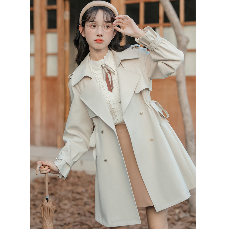 高级感超好看风衣外套女2