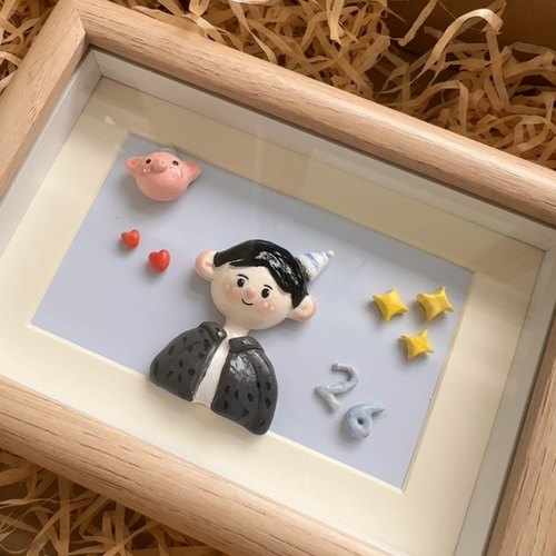 粘土定制情侣纪念日生日礼物