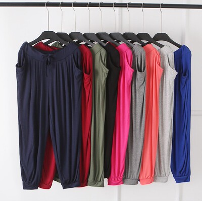 新款莫代尔宽松外穿打底哈伦裤