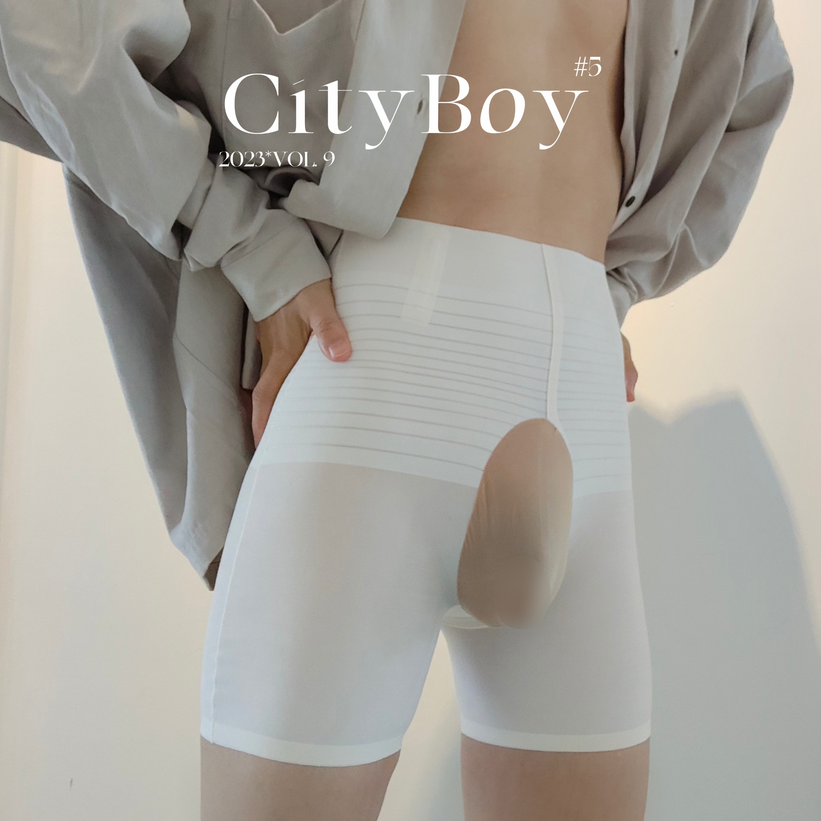 男士高腰收腹透气枪弹分离平角裤