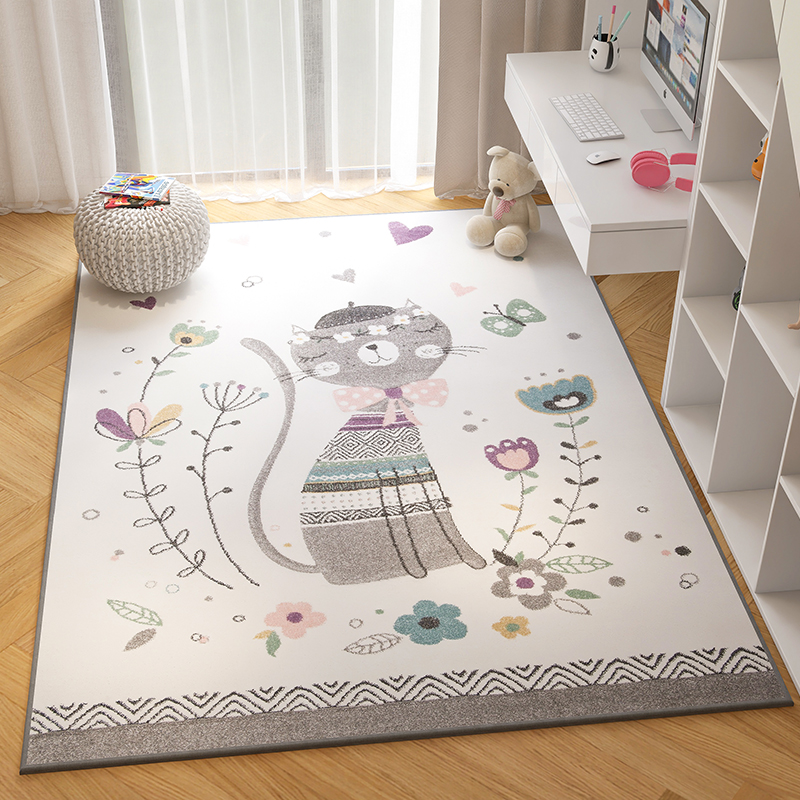 优选地毯卧室高级感客p厅阅读区儿童房学习椅地垫家用满铺床边垫