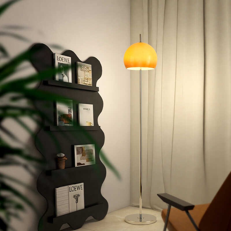 优选包豪斯中古风蘑菇落地灯客厅卧室床头灯N客厅复古玻璃立式装