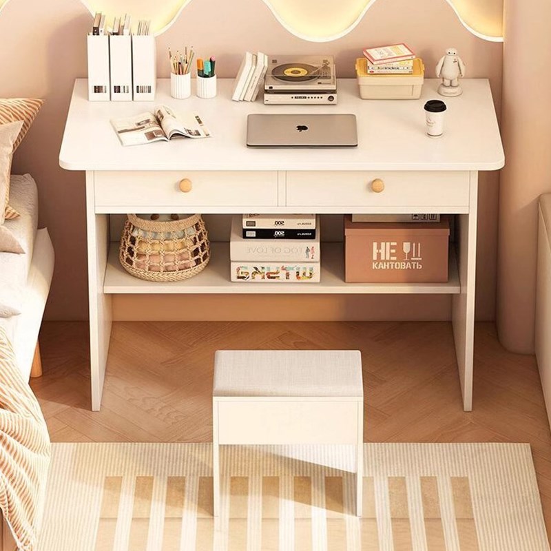 新款电脑桌台式卧室家用学生小书桌简约现代N学习写字桌靠墙工作