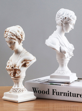 优选复古维纳斯雕塑摆件s欧式做旧人物雕像工艺品石膏人像书柜小