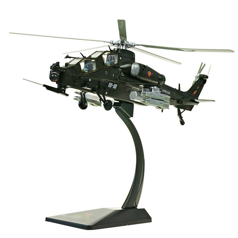 优选收藏模型金属1:48中国直10武装直升机合金高T仿真飞机军事模