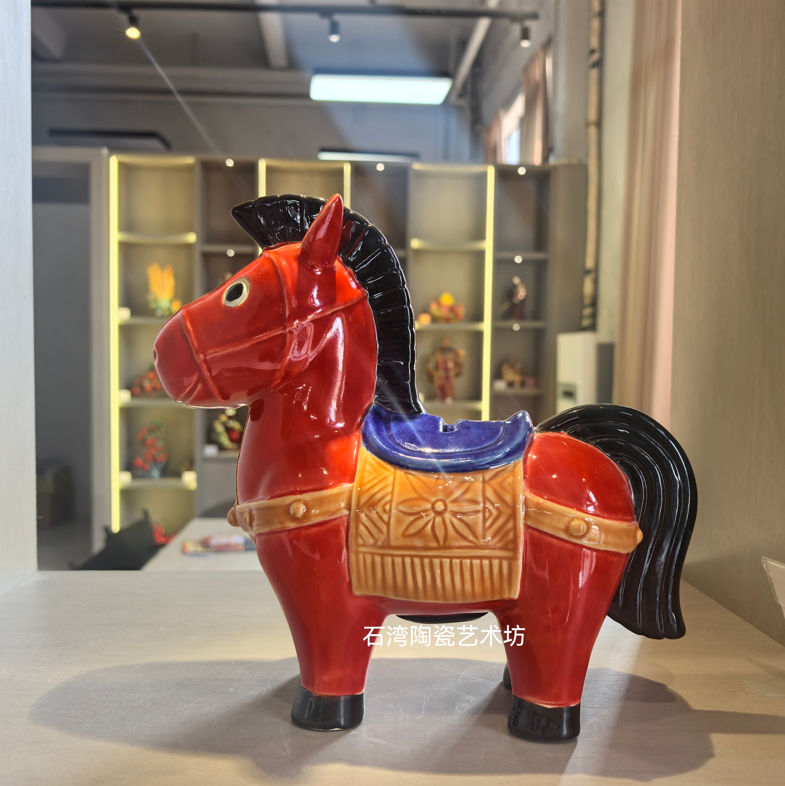陶瓷动物储钱罐摆件家居装饰品客厅办公室桌面工艺品招财镇宅马猪