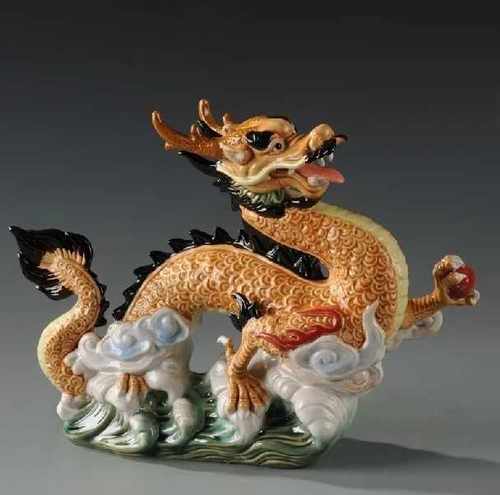 石湾公仔陶瓷摆件生肖龙