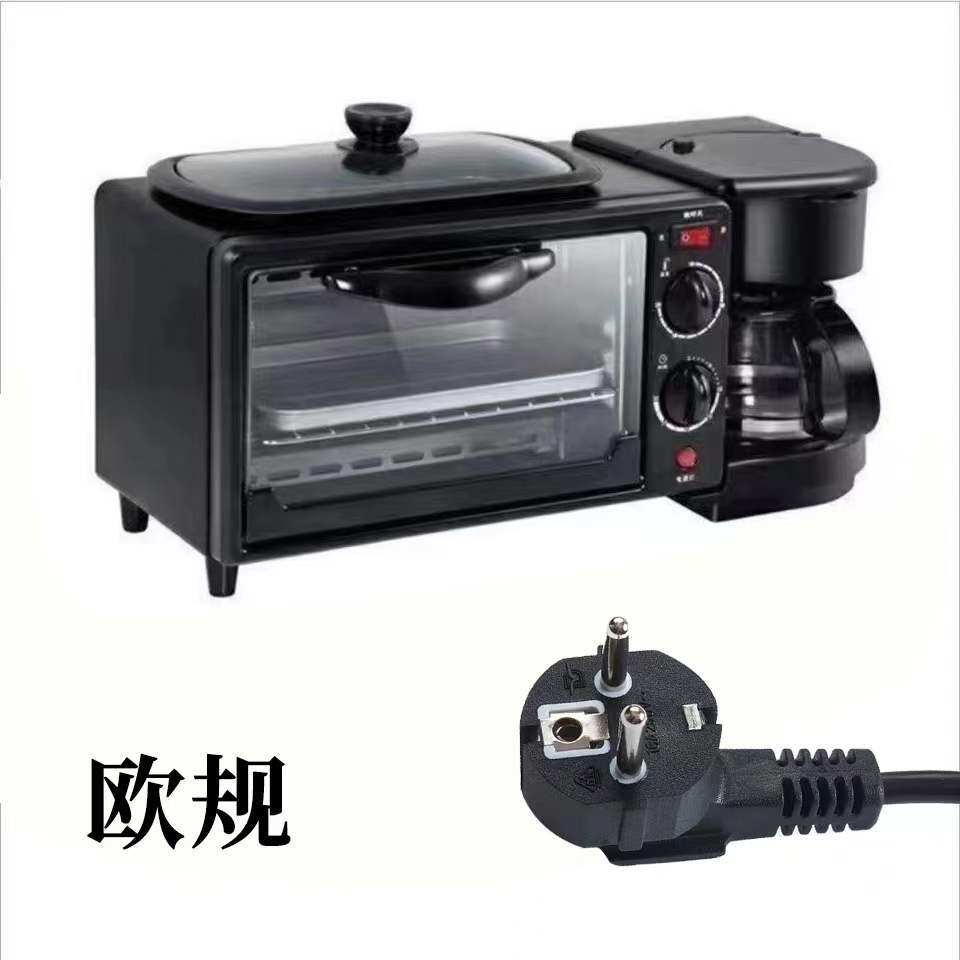 三合一多功能家用110V220V早餐机多士炉迷你烤箱礼品外贸