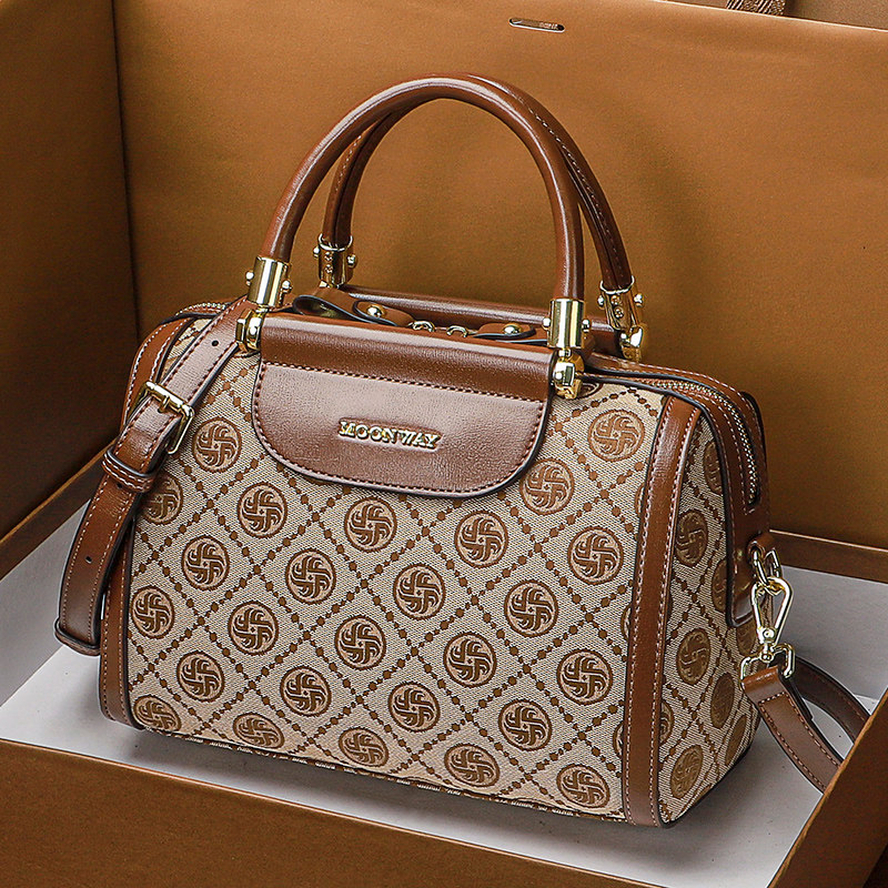 CITEX LV官方旗舰店名牌女士手提包包女2025新款波士顿枕头包真皮