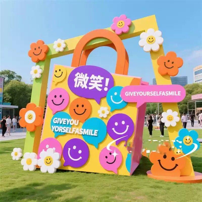 景点商场创意多巴胺美陈装饰拍照打卡美陈装饰网红打卡点美陈装饰,商业/办公家具,商业美陈,淘宝优惠券,粉丝福利购,淘宝优惠卷