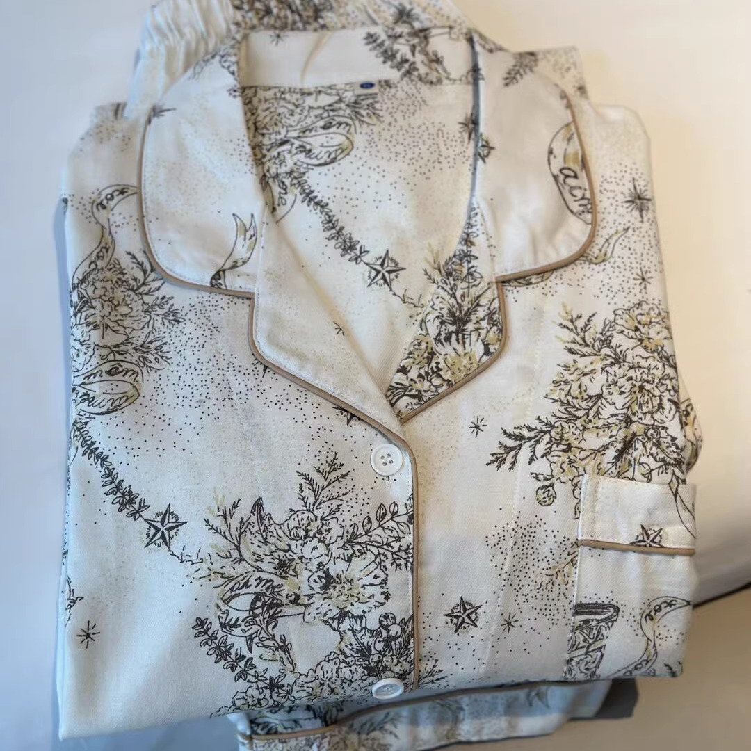 春秋夏季女士纯棉磨毛家居服套装