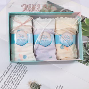 3条装舒心花漾内裤女三角裤冰丝锦纶网纱轻薄透气蚕丝底裆