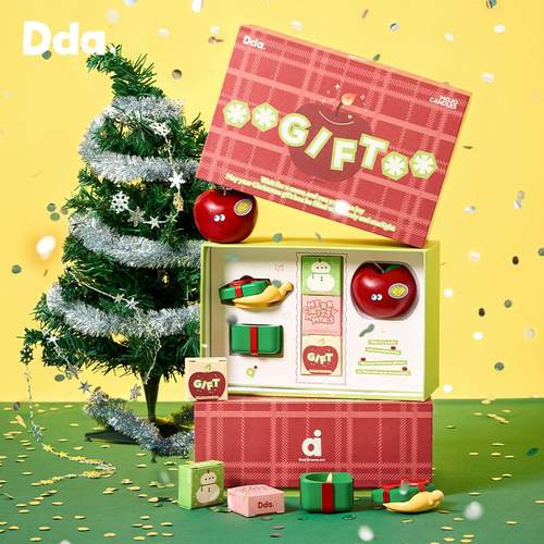 圣诞苹果香薰蜡烛礼盒家居氛围感