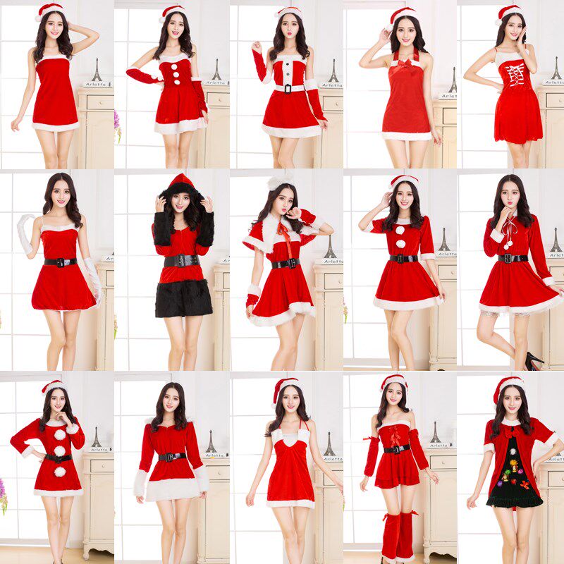 新款长袖圣诞节服装圣诞老人装加厚植绒成人男女情侣派对演出服装|ruв категории Женская одежда, костюм/национальная одежда/театр костюм, национальная одежда/этап погрузки - от Buy2taobao.com для оказания профессиональной услуги покупки агента Taobao