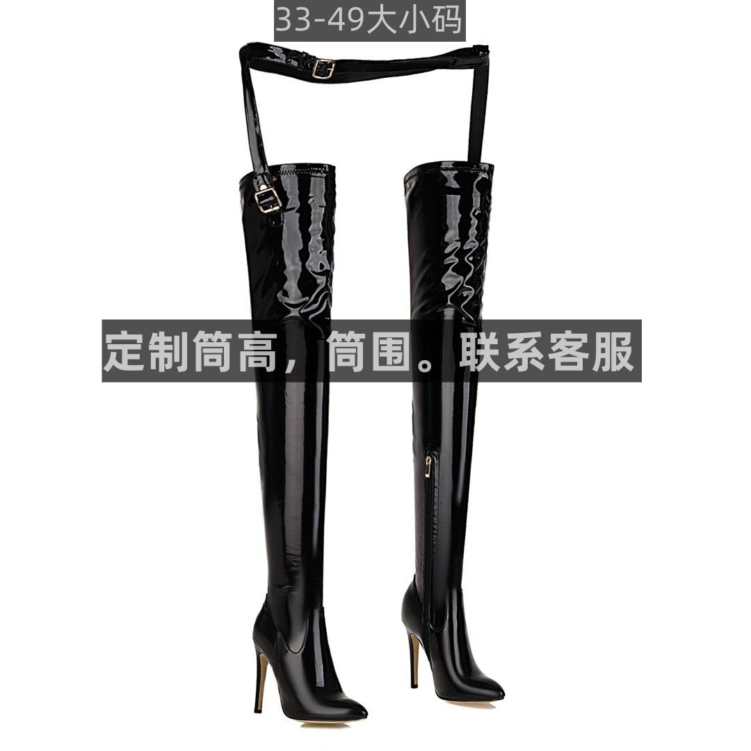 跨境春秋夜店酒吧走秀时装大腿靴