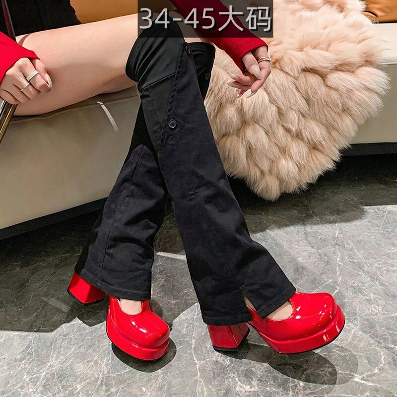 跨境亚马逊速卖通辣妹走秀女单鞋