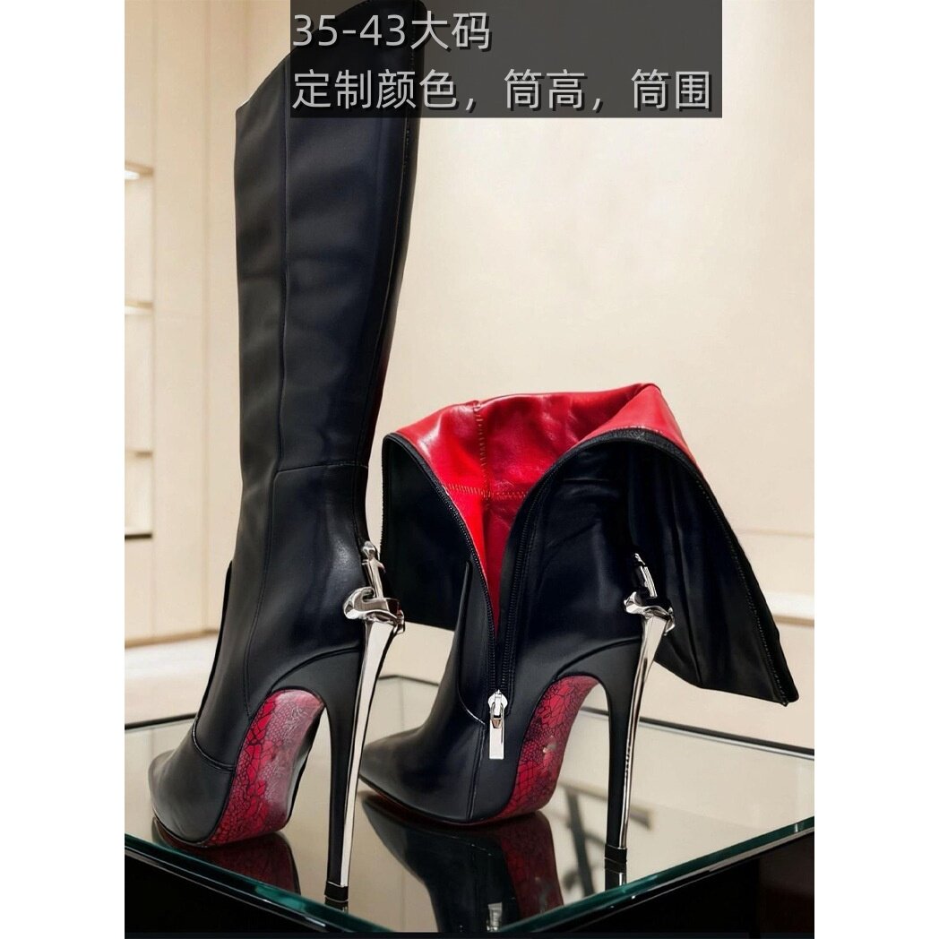 亚马逊速卖通辣妹走秀时尚时装靴