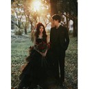 订婚艺考礼服生日宴会气质长款 冬季 黑 轻纱影楼敬酒服新娘新款 法式