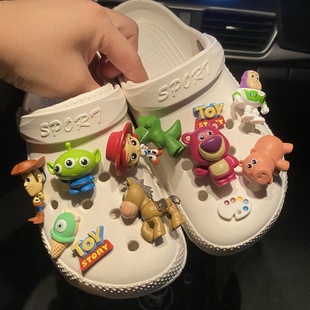 巴斯洞洞鞋配饰鞋扣配件花扣3D玩具总动员鞋花可拆卸装饰扣卡通