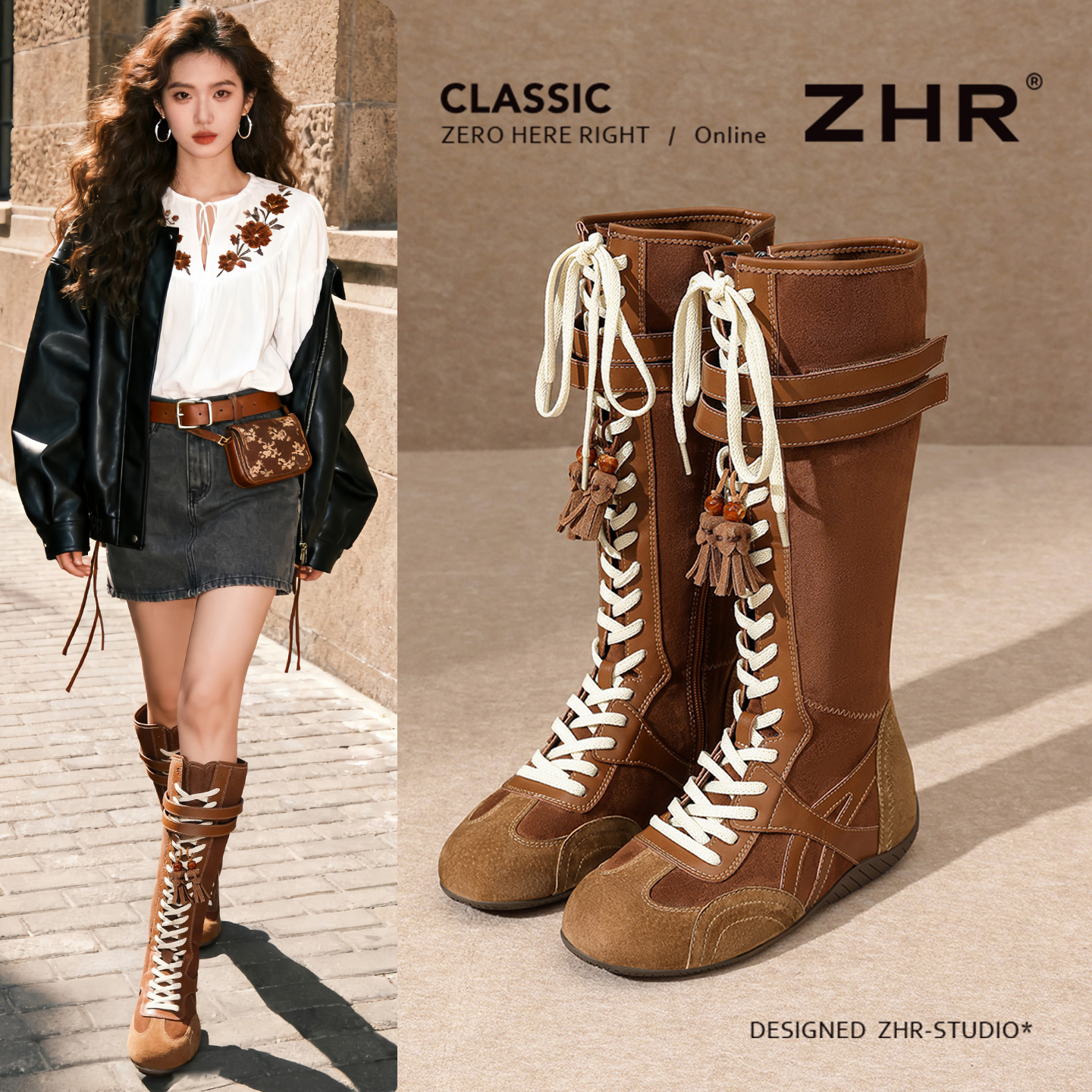 【时髦精必备】复古美拉德长靴