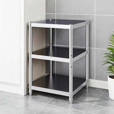 厨房不锈钢置物架落地多层货架子