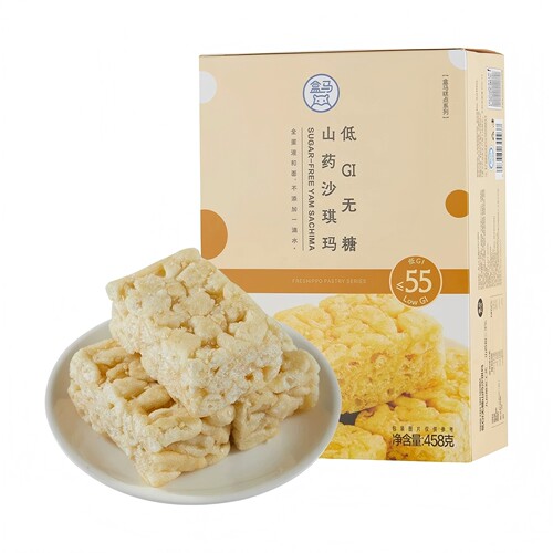 盒马低GI无糖山药沙琪玛458g零食糕点下午茶沙琪玛低糖零食