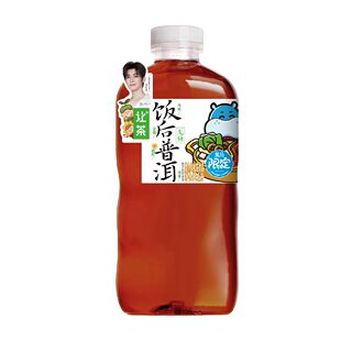 盒马代购  饭后普洱茶饮品无糖1L瓶装口感丝滑柔顺醇香浓郁
