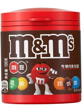 盒马代购  M&MS牛奶巧克力豆100g儿童休闲零食