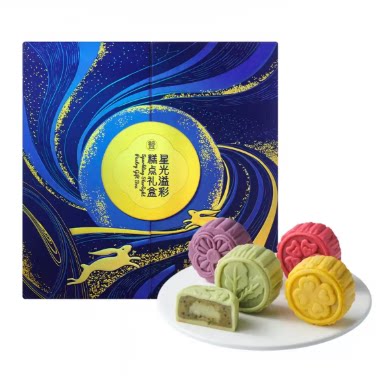 盒马代购 星光溢彩糕点礼盒740g礼盒装 四重口味乳酪打底中秋好礼