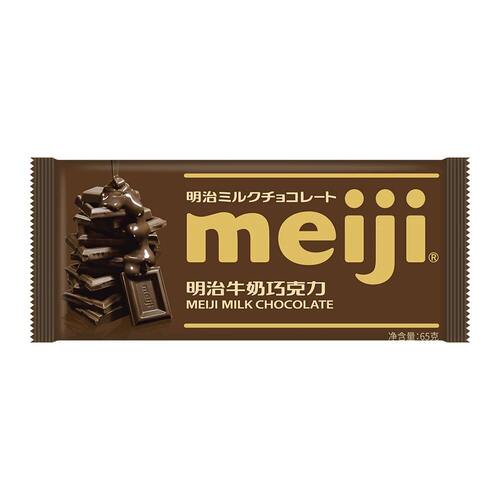 盒马代购 Meiji/明治牛奶巧克力65g黑巧多浓度纯可可脂可烘培用