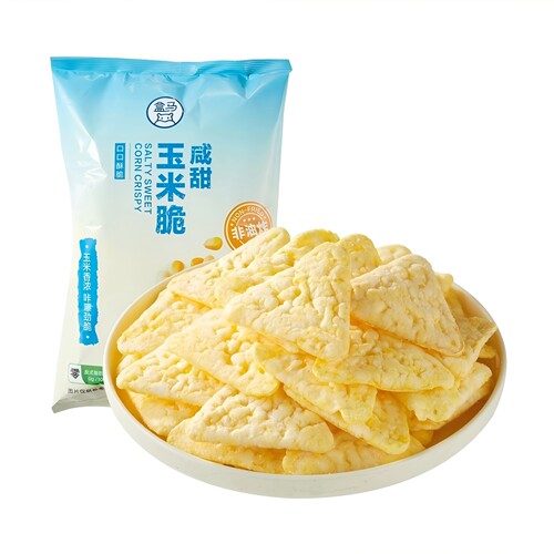 盒马咸甜玉米脆100g袋装非油炸香浓玉米味口感蓬松酥脆休闲小零食