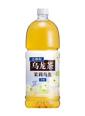 盒马代购 三得利茉莉乌龙茶饮料无糖1.25L添加新鲜莱莉还原茶本味