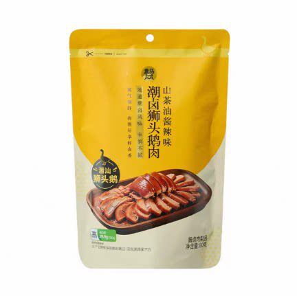 盒马代购 潮卤狮头鹅肉山茶油酱辣味80g袋 氮气锁鲜 山茶油酱辣味