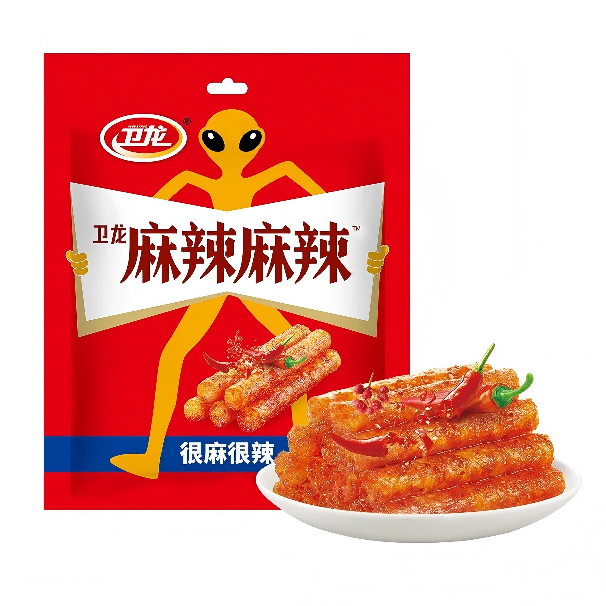 盒马代购卫龙麻辣麻辣108g辣条小包装小辣棒解馋零食休闲食品小吃