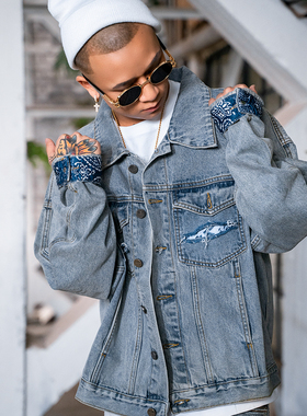 【极限清仓】Fatecarol x RELAX 联名腰果花牛仔套装