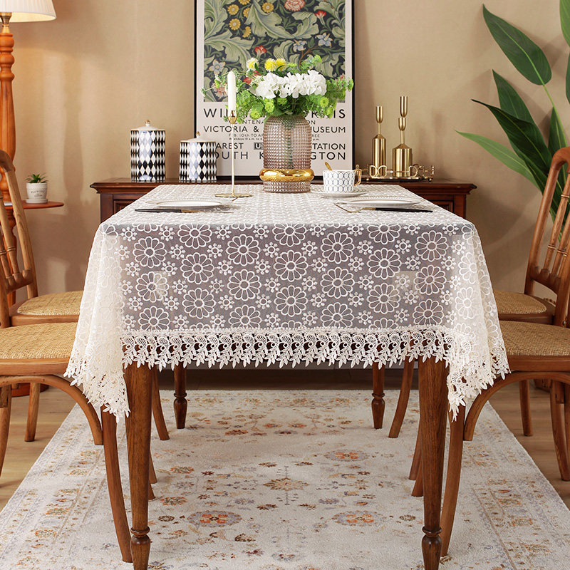 茶几桌布蕾丝客厅家用办公茶几布茶桌布蕾丝网纱餐桌布高级茶几垫,居家布艺,桌布,淘宝优惠券,粉丝福利购,淘宝优惠卷