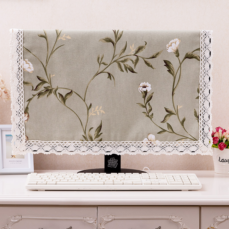 电脑显示器罩盖布监控屏幕盖布防尘巾24寸27寸32寸一体液晶屏幕罩