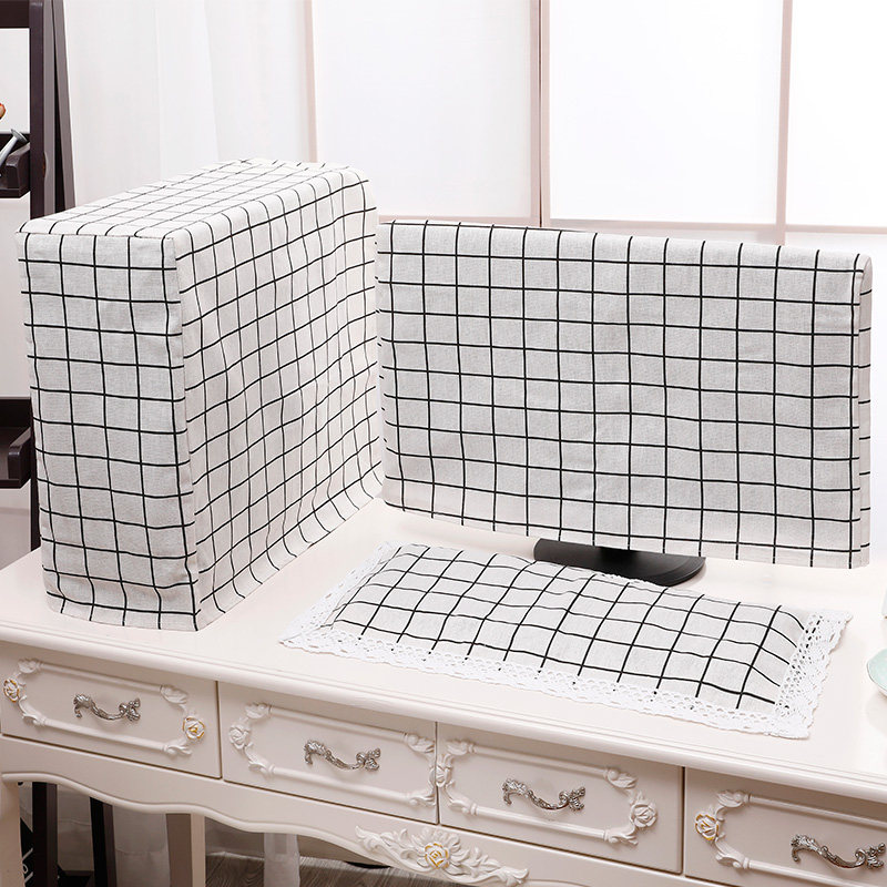 全包电脑防尘罩全包液晶显示器盖布防尘田园台式电脑罩主机罩定制